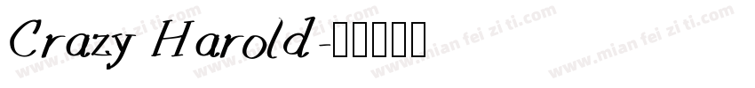 Crazy Harold字体转换